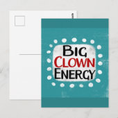 Big Clown Energy Briefkaart (Voorkant / Achterkant)