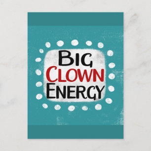 Big Clown Energy Briefkaart