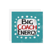Big Coach Energie Wenskaart Kaart (Voorkant / Achterkant in situ)