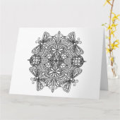 Big Color Me Verjaardag Kaart Dragonflies en Flowe (Gele Bloem)