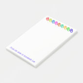 Big Colored Paperclips personaliseren Post-it® Notes (Schuin)