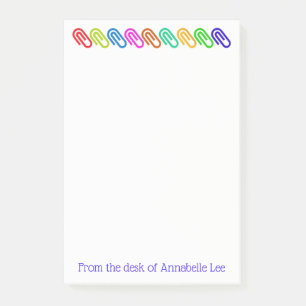 Big Colored Paperclips personaliseren Post-it® Notes