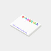 Big Colored Paperclips personaliseren Post-it® Notes (Schuin)