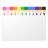 Big Colored Pencils Notitieblok (Voorkant)