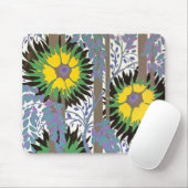 Big Colorful Flowers Art Deco Mousepad Muismat (Met muis)