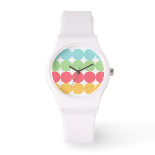 Big Colorful Stip Watch Horloge (Voorkant)