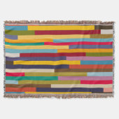 Big Colorful Stripes Deken (Voorkant)