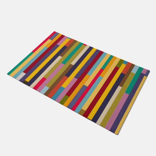 Big Colorful Stripes Deurmat (Schuin)