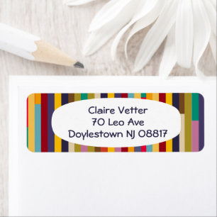 Big Colorful Stripes Etiket