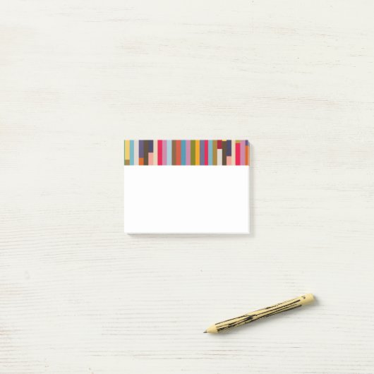 Big Colorful Stripes Post-it® Notes (Op bureau)