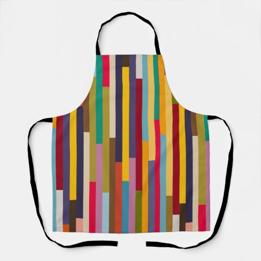 Big Colorful Stripes Schort (Voorkant)