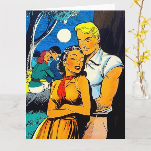 Big  Comics Card Kaart (Gele Bloem)