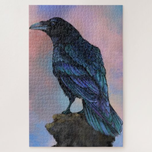 Big Common Raven - Kunst schilderen Legpuzzel (Verticaal)