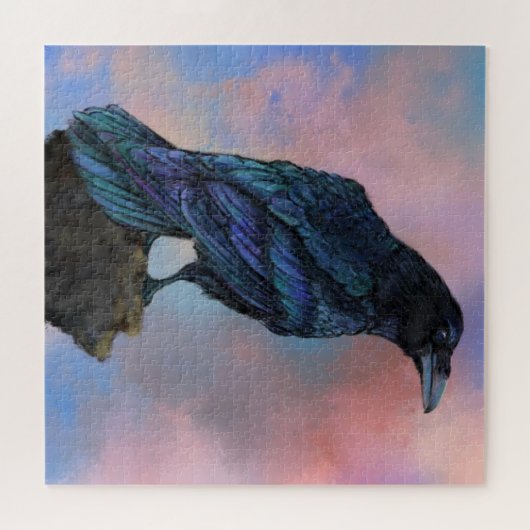 Big Common Raven - Schilderen Legpuzzel (Horizontaal)