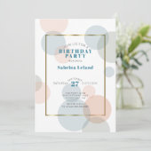 Big Confetti Birthday Party Kaart (Staand voorkant)