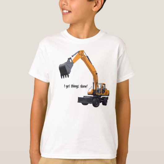 Big Construction Excavator T-shirt (Voorkant)