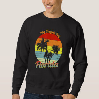 Big Coppitt Key Florida Retro Tropische Palmbomen  Trui