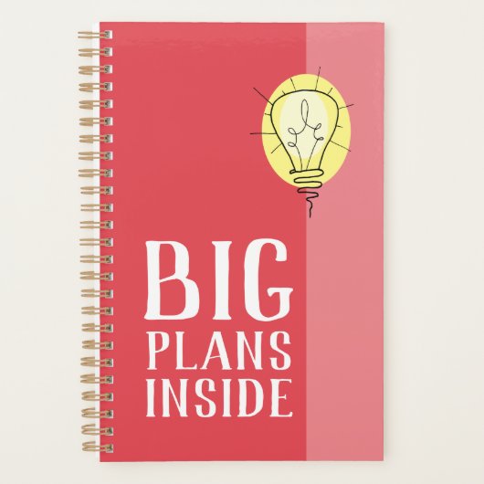 Big Coral Pink Planners voor Inside Planner (Voorkant)