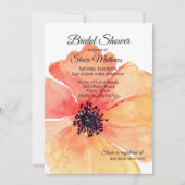 Big Coral Poppy Vrijgezellenfeest Kaart (Voorkant)