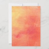 Big Coral Poppy Vrijgezellenfeest Kaart (Achterkant)