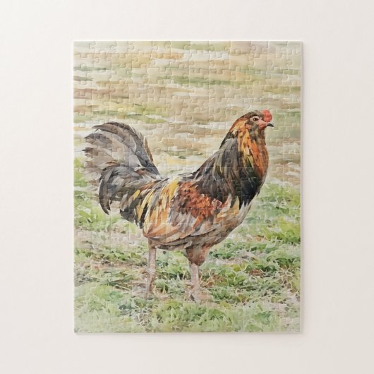 Big Country Free Range Haan Kip Art Puzzel (Verticaal)
