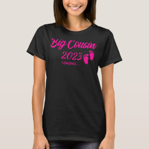 Big Cousin 2023 Loading Pregnancy Announcement T-shirt