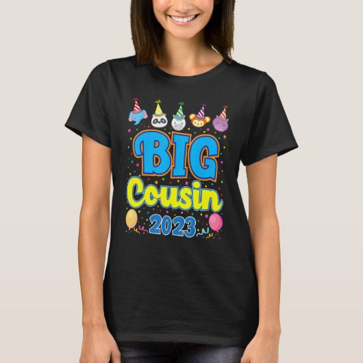 Big Cousin 2023 New Cousin Pregnancy Announcement  T-shirt (Voorkant)