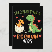 Big Cousin Dinosaur wordt neef Baby Rex Kaart (Voorkant / Achterkant)