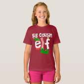 Big Cousin Elf Kerstmis T-shirt (Voorkant volledig)