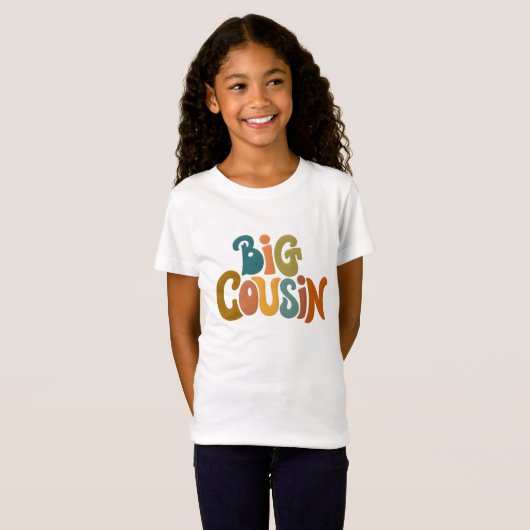 Big Cousin Family Bond Keepsake Draag T-shirt (Voorkant volledig)