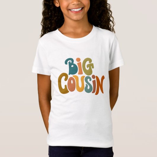 Big Cousin Family Bond Keepsake Draag T-shirt (Voorkant)