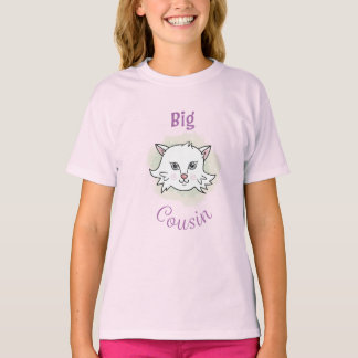 Big Cousin Girl's Cat t-shirt