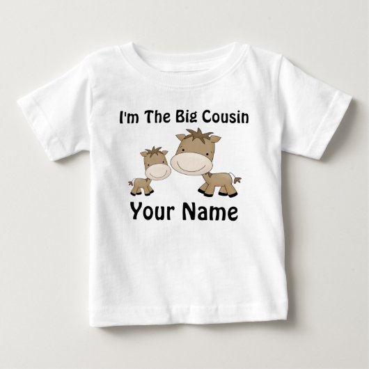 Big Cousin Horse gepersonaliseerd T-shirt (Voorkant)