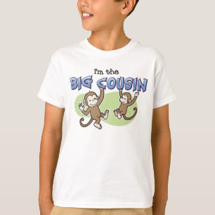 Big Cousin Monkey aankondiging T-shirt
