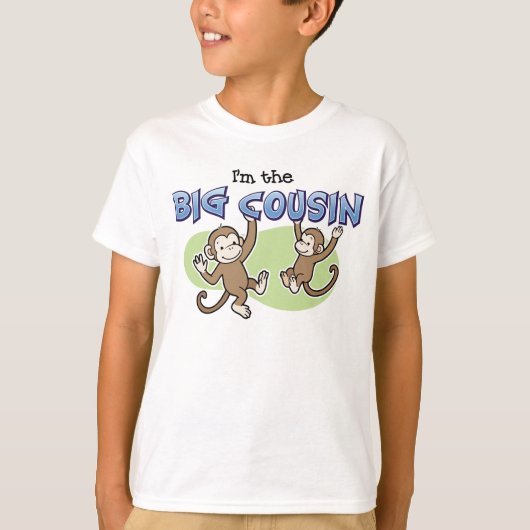Big Cousin Monkey aankondiging T-shirt (Voorkant)
