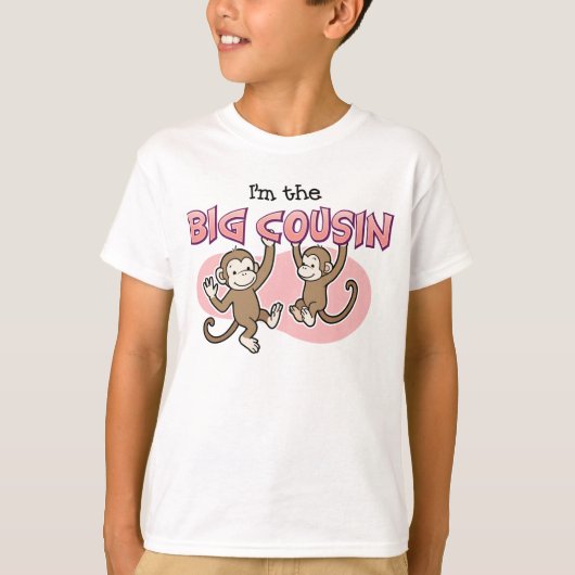 Big Cousin Monkey aankondiging T-shirt (Voorkant)