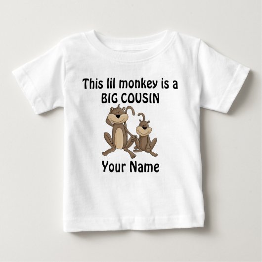Big Cousin Monkey-gepersonaliseerd Shirt (Voorkant)