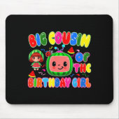 Big Cousin Of The Birthday Girl Melon Family Match Muismat (Voorkant)