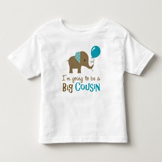 Big Cousin om te worden - Mod Elephant Kinder Shirts (Voorkant)