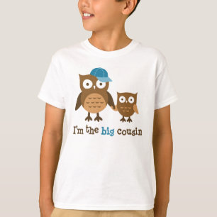 Big Cousin Owl t-shirts voor jongens