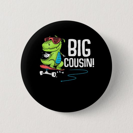 Big Cousin Skater Ronde Button 5,7 Cm (Voorkant)