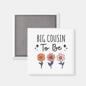 Big Cousin To Be 1st Baby Pregnancy Announcement F Magneet (Voorkant / Achterkant)