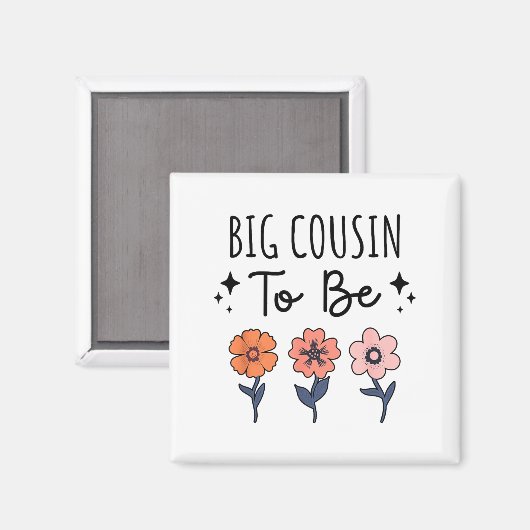 Big Cousin To Be 1st Baby Pregnancy Announcement F Magneet (Voorkant / Achterkant)