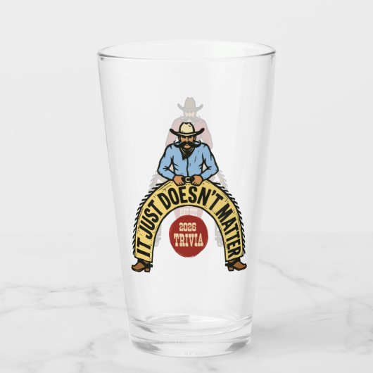 Big Cowboys Red & Blue Glas (Achterkant)