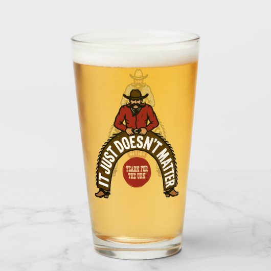 Big Cowboys Red & Blue Glas (Voorkant gevuld)