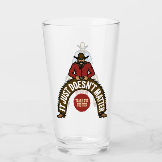 Big Cowboys Red & Blue Glas (Voorkant)