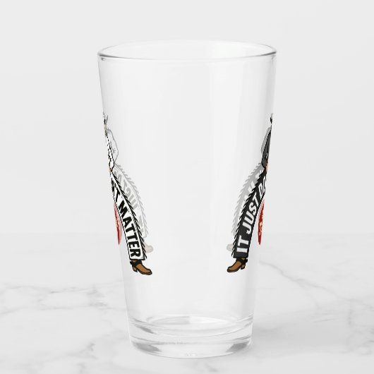 Big Cowboys White & Black Glas (Links)