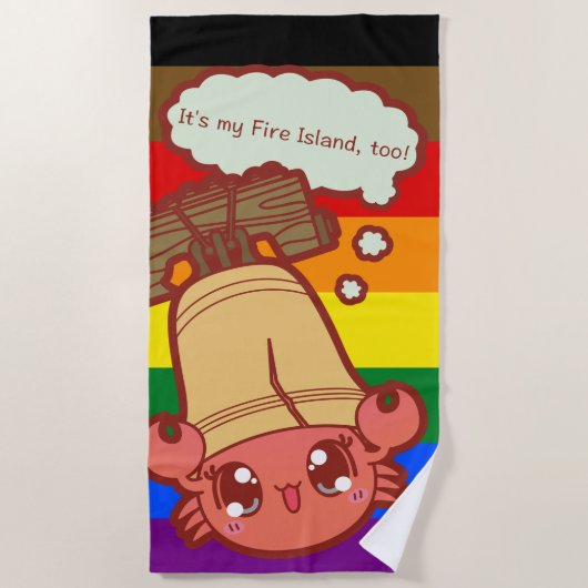 Big Crab Towel! Strandlaken (Voorkant)