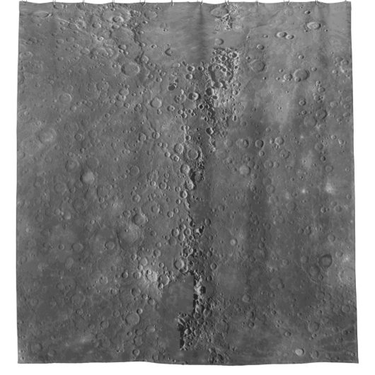 Big Craters Surface Moon Planet Douchegordijn (Voorkant)