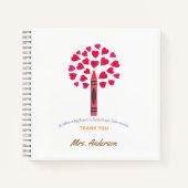 Big crayon boom/leraar waardering notitieboek (Voorkant)